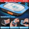 Pellicola in Vetro Temperato Incollaggio Rapido Per Apple Watch Ultra 3/2/1 49mm Facile da Installare Pellicola Protettiva in Vetro per Schermo Ultra 3-2-1 49mm