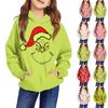 Children's Long-sleeved Loose-fitting Pullover Hoodie With Drawstring And Solid Color