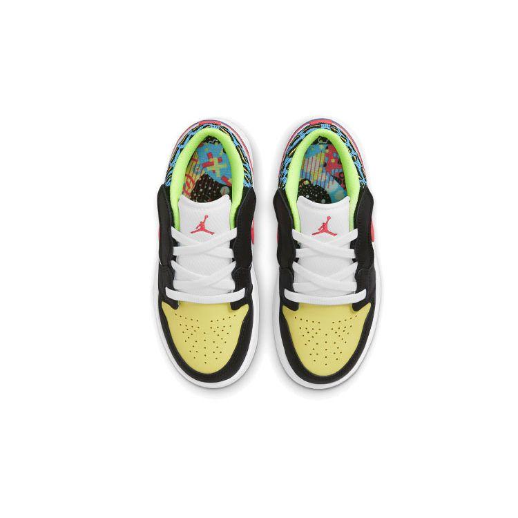 Air Jordan 1 Low PS Funky Patterns Black White Coast Light Fusion Red DH5929-006