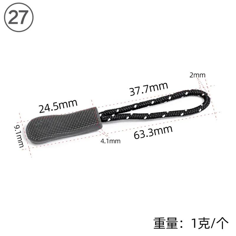 20Pcs TPU Environmentally Friendly Zipper Head Replacement Clip Broken Buckle Fixer Zip Cord Bag Suitcase Tent Zipper Head