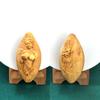 Holz geschnitzte Buddha-Statue Niedliche Sieben Glücksgötter Benzaiten Buchsbaum Herzförmige Drachenfigur Amulett Amulett Feng Shui Artikel Glück 7cm x Breite