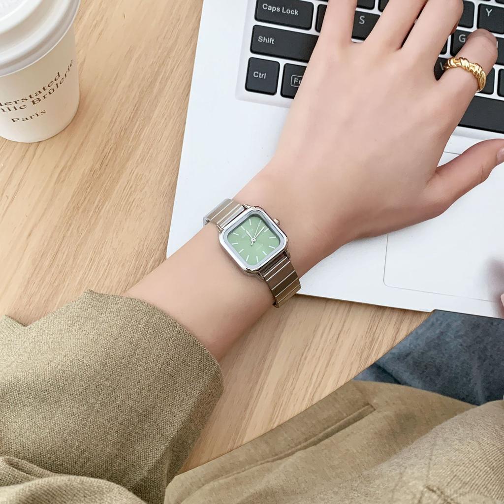 Square Watch Women'S Light Luxury Niche High-End Sense Simple Temperament Student Style Small Women'S Watch