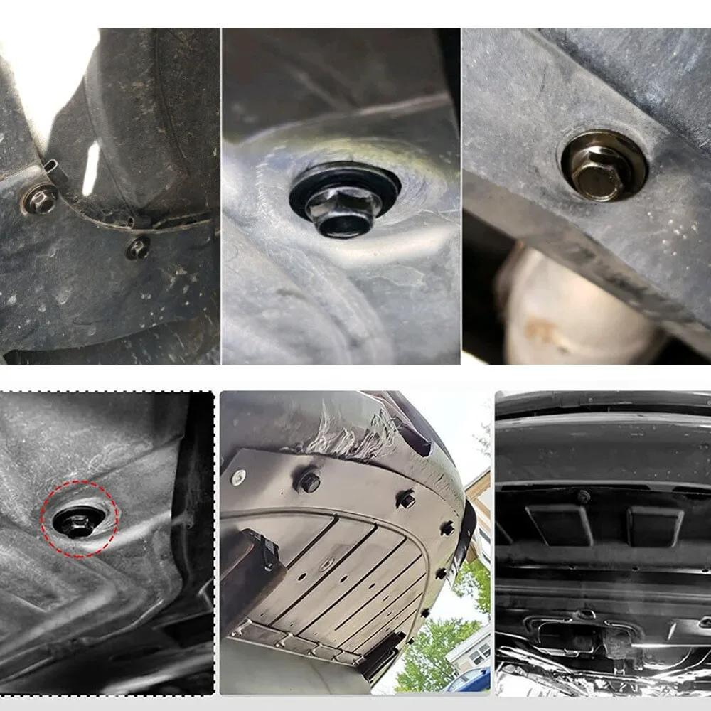 35 STK Bilkarosseribolter og U-mutterklemmer Motordeksel Underbrett Sprutskjoldbeskyttelse Støtfanger Fender Liner Holder Feste Nagleskruer