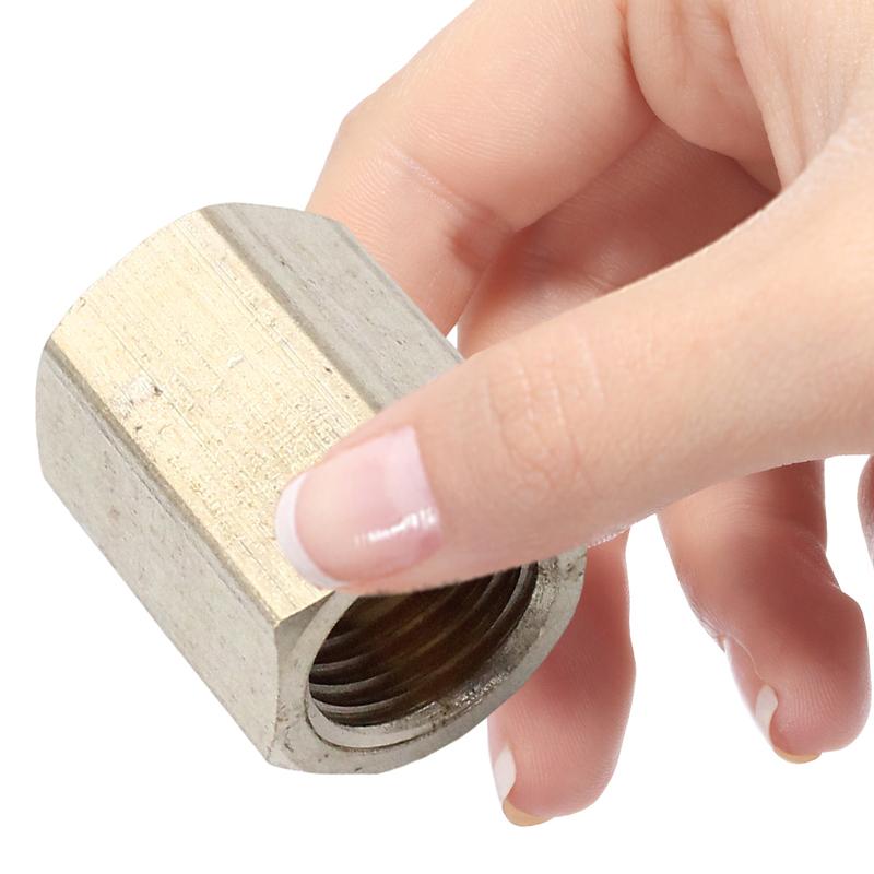 12 Stück 7/16 Zoll-24 Gewinde Bremsverschraubungen Sortiment 4 Verschraubungen 8 Muttern Bremsleitungsverbinder für 1/4 Zoll Stahlbremsleitung