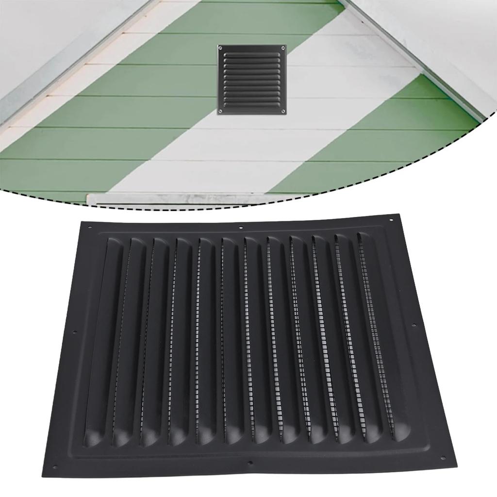 Metal Louver Vent Cover Exterior Wall Grille Cover Made From Aluminum Alloy Design Reliable Ventilation Square Vent
