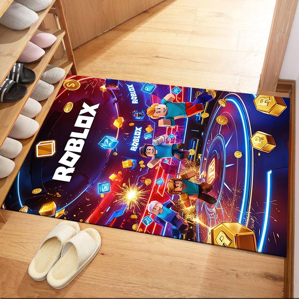 Roblox Virtual Arena Adventure Square Rugs Are a Great Choice for Living Rooms, Bedrooms, Home Décor, and As Gifts.