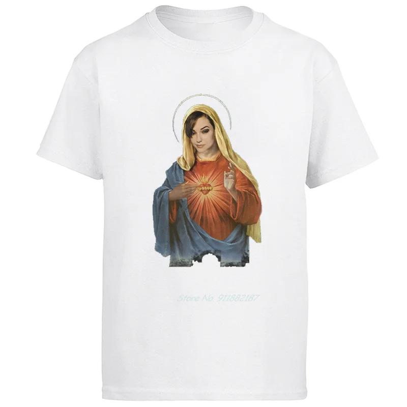 Sasha Grey Holy Mother Mary Ironic Funny Harajuku Graphiicc T Shirts Oneck Short Sleeve tshirts Summer Streetwear Unisexs Clothes S