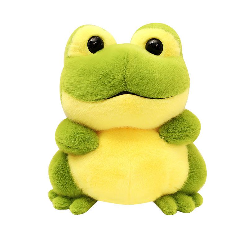 Cartoon Funny Frog Prince Doll Animal Plush Toy Children Doll Grab Machine Doll Birthday Gift