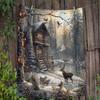 1pc Winter Forest Cabin & Wildlife Throw Blanket - Perfect Christmas & Winter Holiday Decor, Ideal Small Gift for Nature Lovers