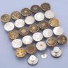 Adjustable 17MM Metal Waist Slimming I-Shaped Jeans Button - Detachable and Nail-Free