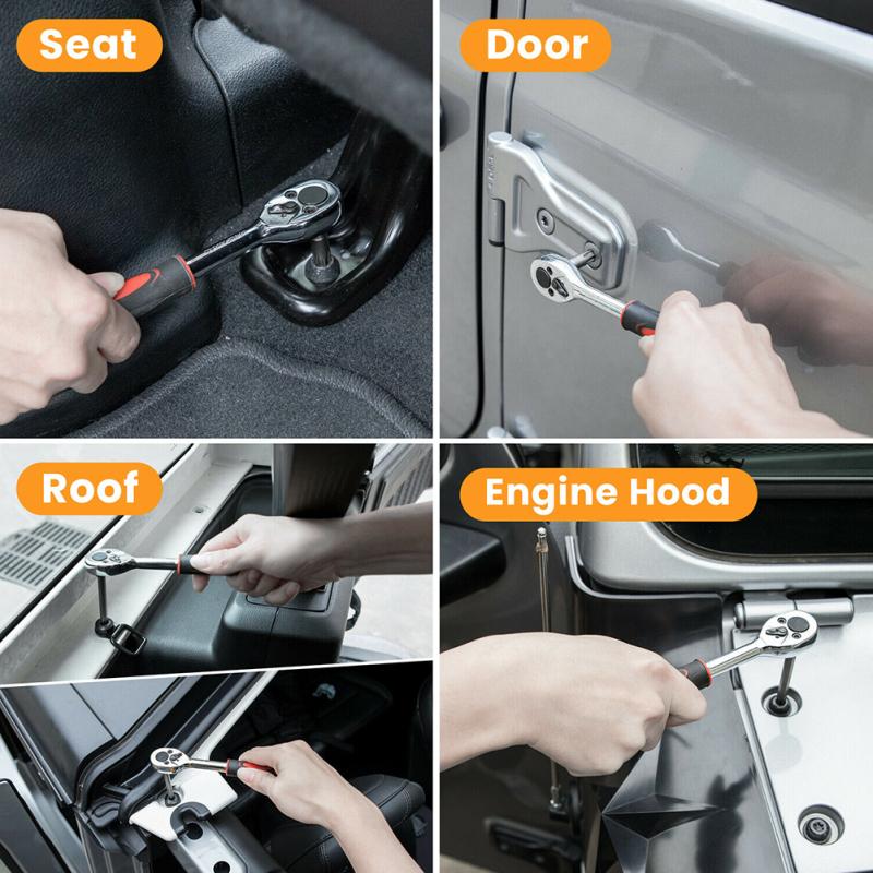 Set di Strumenti a Sgancio Rapido per Hard Top e Portiere Chiave di Rimozione Kit di Strumenti Compatibile per Jeep Wrangler Jl