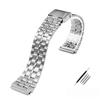 For Casio A158 / A159 / A168 /A169 /B650 /AQ230/ 700 Classic Small Square Silver Block  Metal Strap Fine Steel  Watchband 18mm