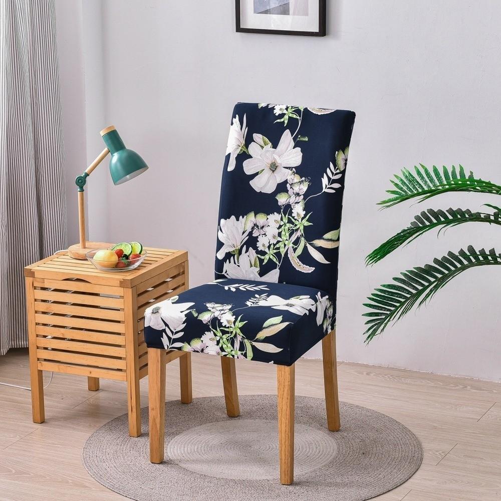 New Elastic Chair Cover Removable Washable Chair Slipcover Printed Stretch Seat Cover Wedding Event