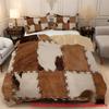 Splicing Cowhide 3D Printed Duvet Cover For Kids Teens Adults Soft Bedding Cover Pillowcase Splicing Design Home Quilt Cover