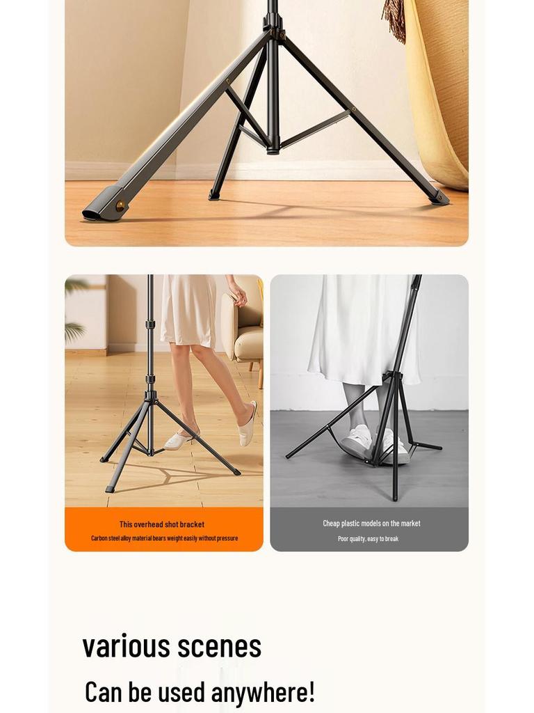 2026 Multi-functional Phone Holder Floor Tripod for Live Streaming and Outdoor Top-down Shooting