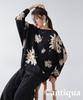 antiqua Dolman Knit Long Free Size Black Women's Top, Sleeve, PN-00466, 05,