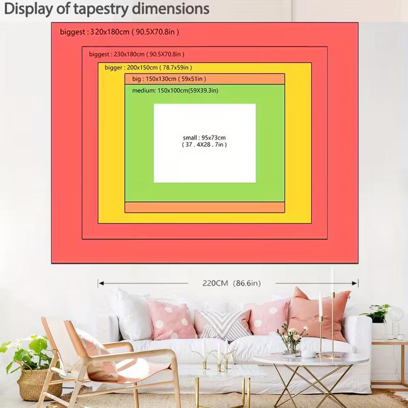 2D Vintage Painting Tapestry Classical Mythology Background Cloth