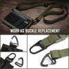 KeyUnity KB00BK Velcro Keychain with Titanium Key Holder with Tag Loop Ideal for Outdoor 2 Colors PVD Carabiner, Patch, & Panel, Camping, (KB00 Black)