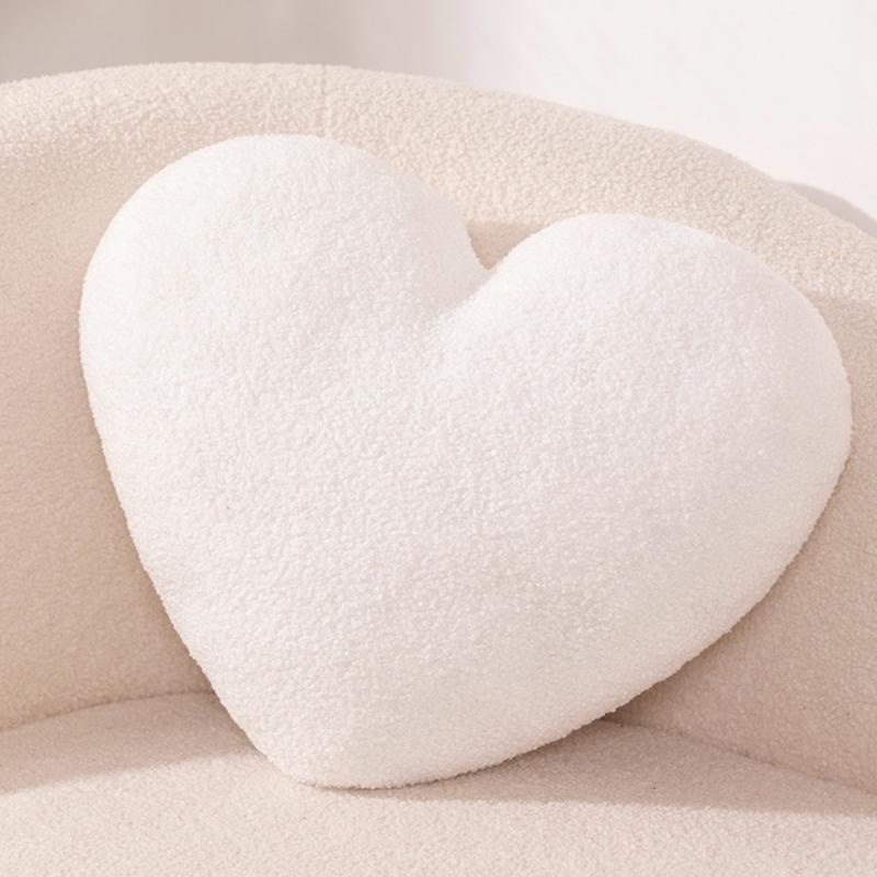 Romance Love Shape Pillow With High Resiliences PP Cotton Filling Ideal for Lounges Bedroom Decoration