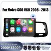 9“ 4G For Volvo S60 V60 2008 - 2013 Car Android OS Radio Stereo Multimedia Video GPS Navigation Player QLED Screen BT 5.0