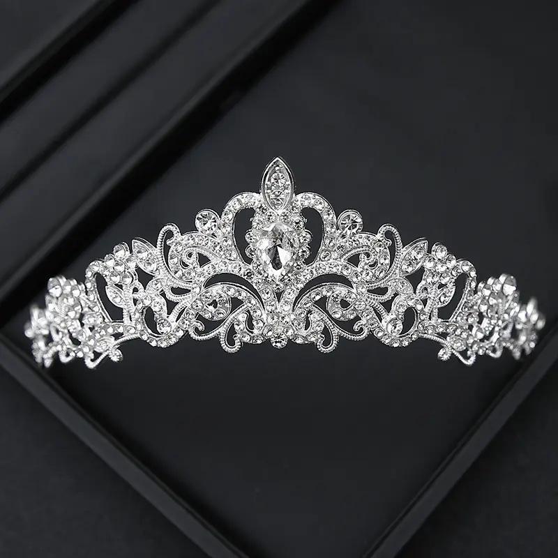 Children's Crystal Crown Headband: Elegant Princess Performance Hairpiece for Girls