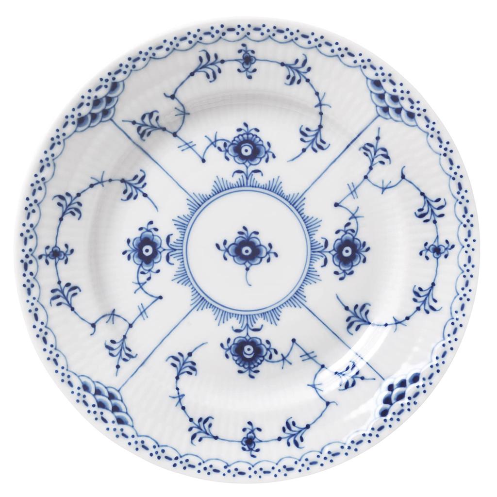 Importierter Royal Copenhagen Musselmalet Halbspitze Teller 17cm Hochzeitsgeschenk 1062493 [Reguläres Produkt]