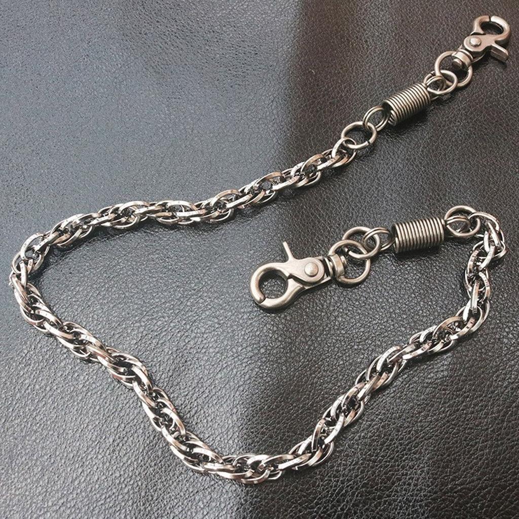 Durable Alloy Pants Chain Accessory with Round Clasp for Pants Ideal for Street Dance Music Festivals and Parties