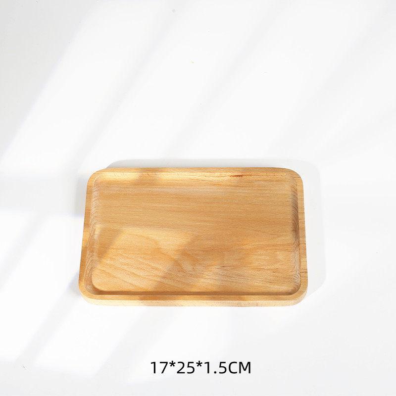 Jingbaodi Japanese Style Rectangular Solid Wood Serving Tray Set