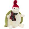 JELLYCAT Christmas Series Timmy Turtle Snowman Outfit Soothing Doll Plush Doll Sitting Height 28cm Height