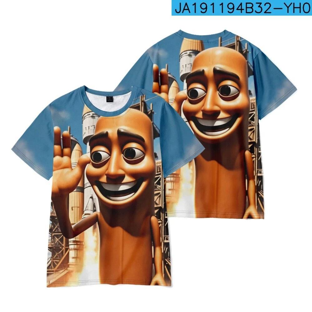 Nuova T-shirt Stampa Cartoon AI Fashion Tung Tung Tung Sahur Italian Brainrot Abbigliamento Sportivo Traspirante per Bambini Ragazzi Vestiti 3D