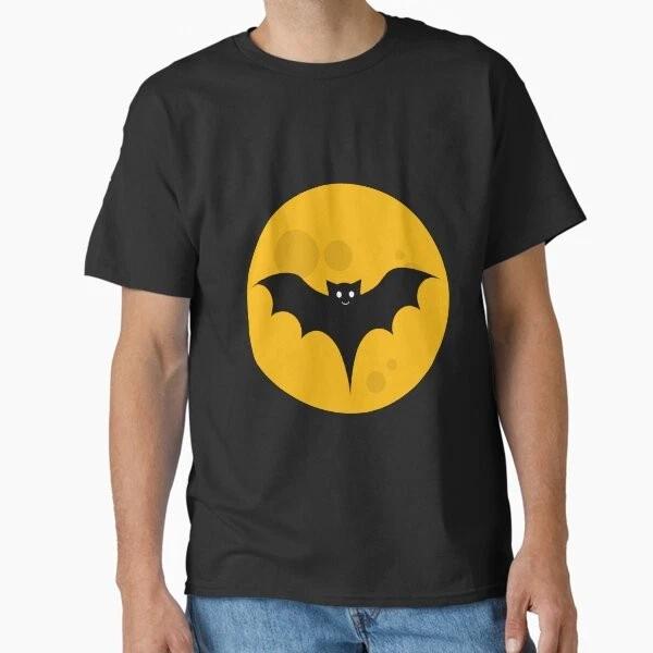 Bat And Full Moon Classic Tshirt Made In Usaaus Tshirt S2xl S