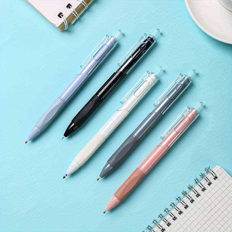 5 Pcs Vintage Minimalist Design 0.5mm Neutral Pens for Daily Office Signature Gel Pens, Student Writing Pens  (Black Ink)