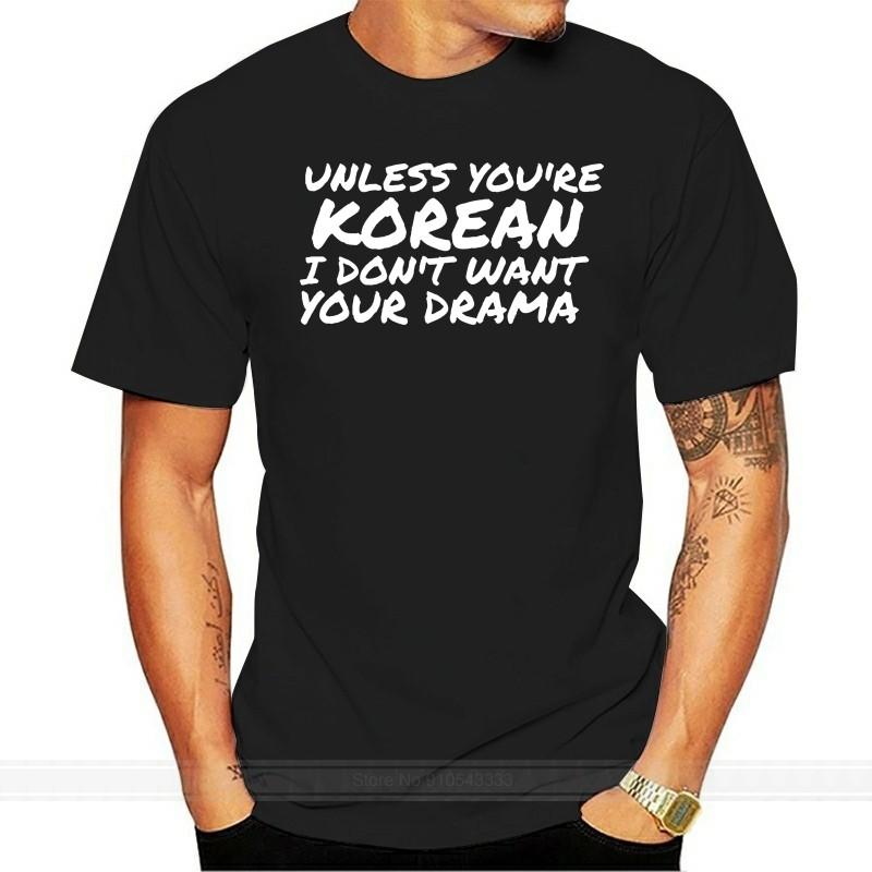 Mens Korean Drama Only t shirt Custom cotton pl 3xl Clothes Sunlight fashion Spring Leisure shirt