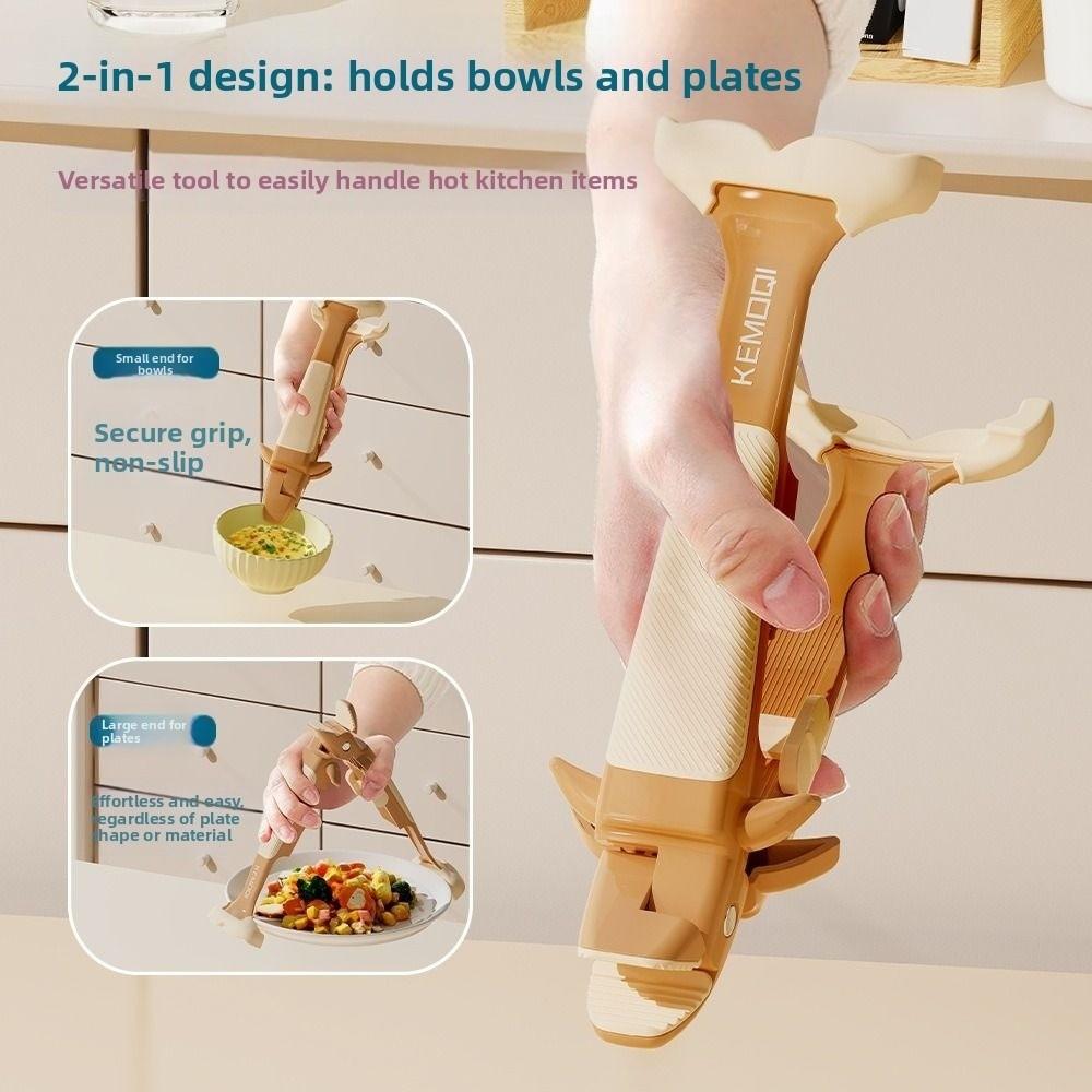 Whale Shape Anti-hot Bowl Plate Clips 2in1 Hot Bowl Gripper Anti Scalding Clip  Frying Pans