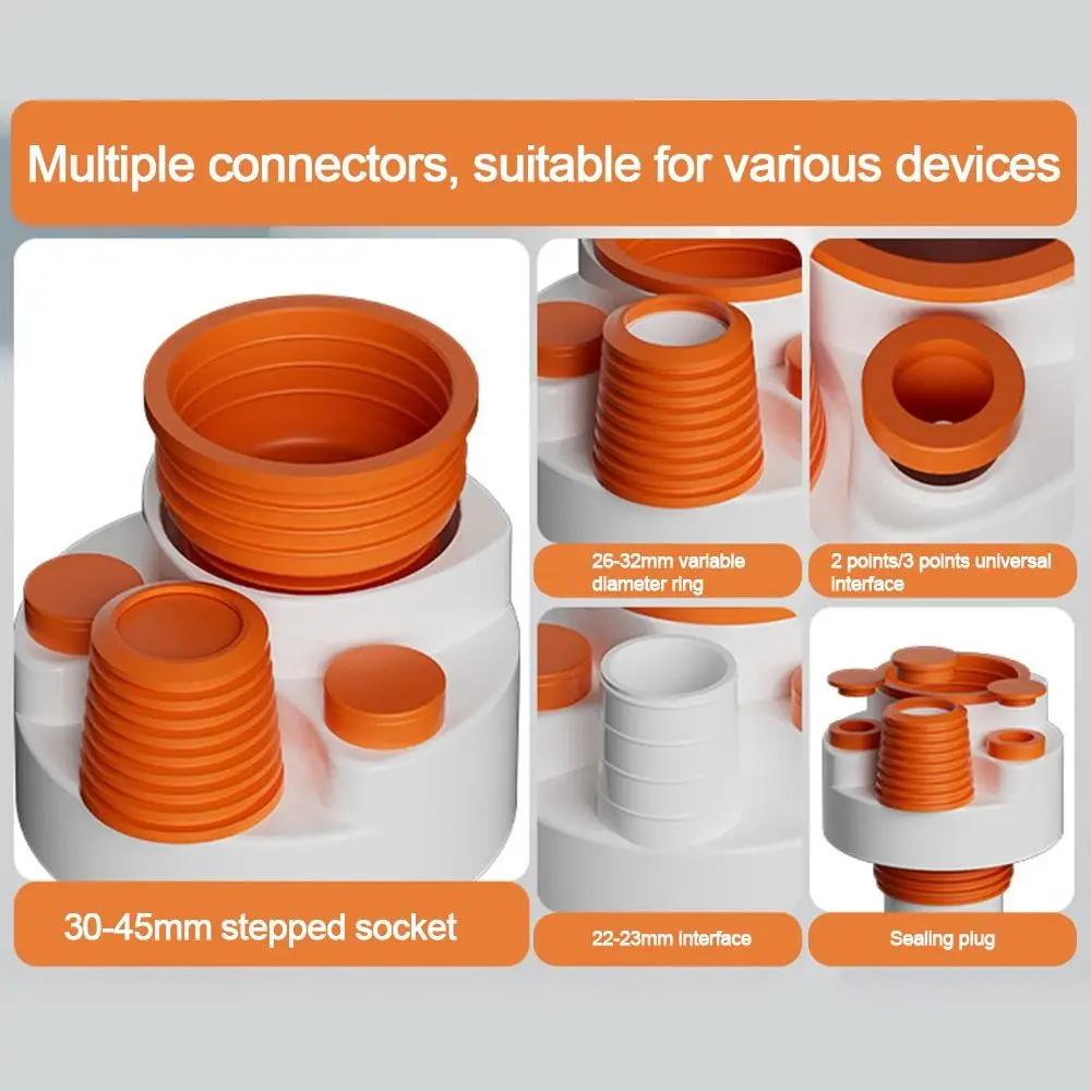Anti Odor Sink Drain Pipe Adapter Sealing Ring Neat Dishwasher Water Pipe Connector Universal Multifunctional