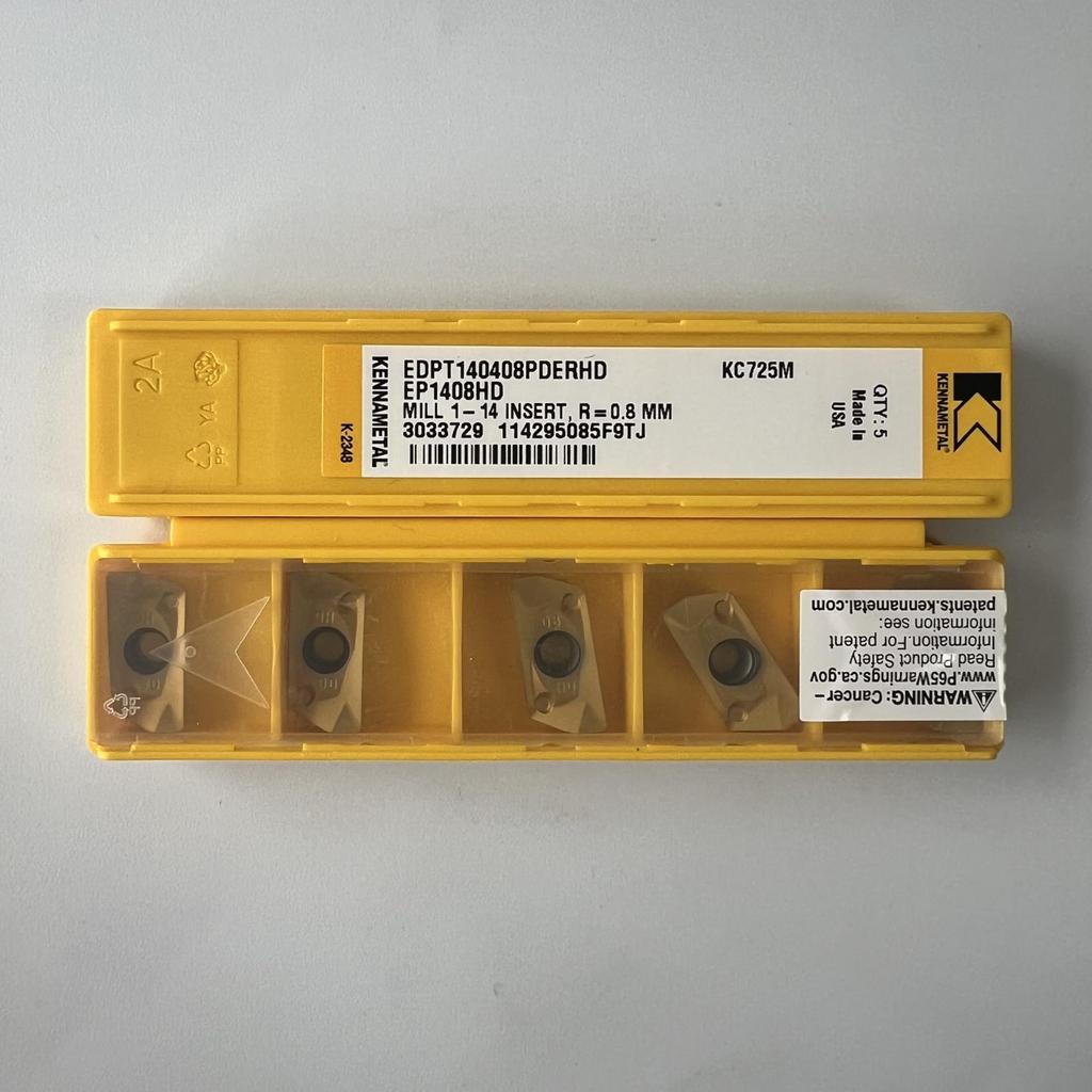 KENNAMETEL / EDPT140408PDERHD KC725M / Carbide CNC Blade 10 Pcs