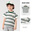 Right European Style Boys' Short-Sleeved T-Shirt, Summer Clothing, New Children's Wear, Striped Top, Half-Sleeve, Summer Trendy
