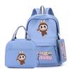 3Pcs/sst Cute Printed Backpackstudent Teenage Children Girl Boy Schoolbag Bookbag Men Women Large Capacity Waterproof Laptop Bag Mochila