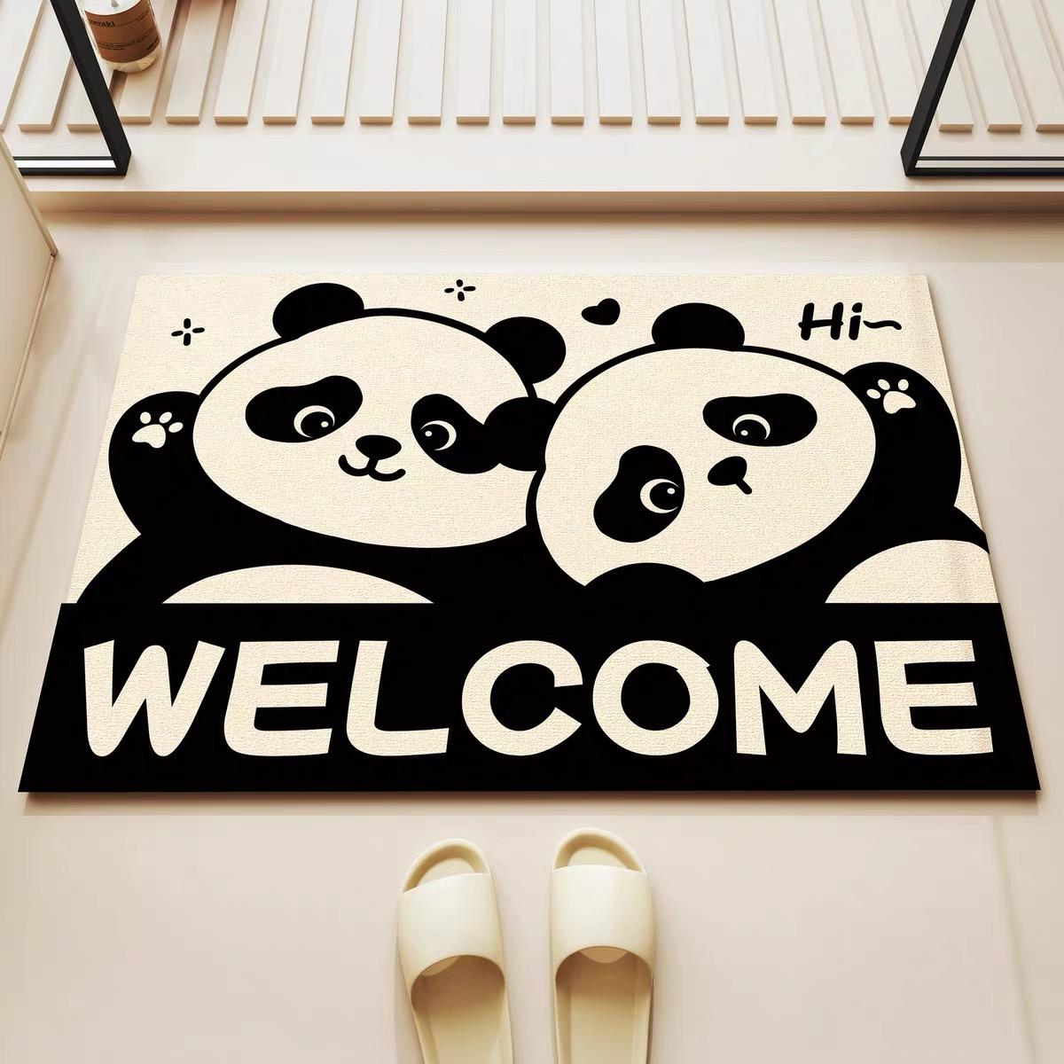 

Милый котенок домашний нескользящий и грязный коврик для туалета впитывающий коврик для двери 400mmx600mm