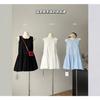 Jin Fat Gentle Temperament Sleeveless Vest Dress Women's Thin Design Fluffy Bud Short Skirt