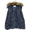 HUNTING WORLD 72JK62 Navy Fur Hooded Down Coat coat 44 NavyUsed