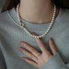 New Elegant Multi-layer Pearl Sweater Chain Necklace - Light Luxury Pendant for Women