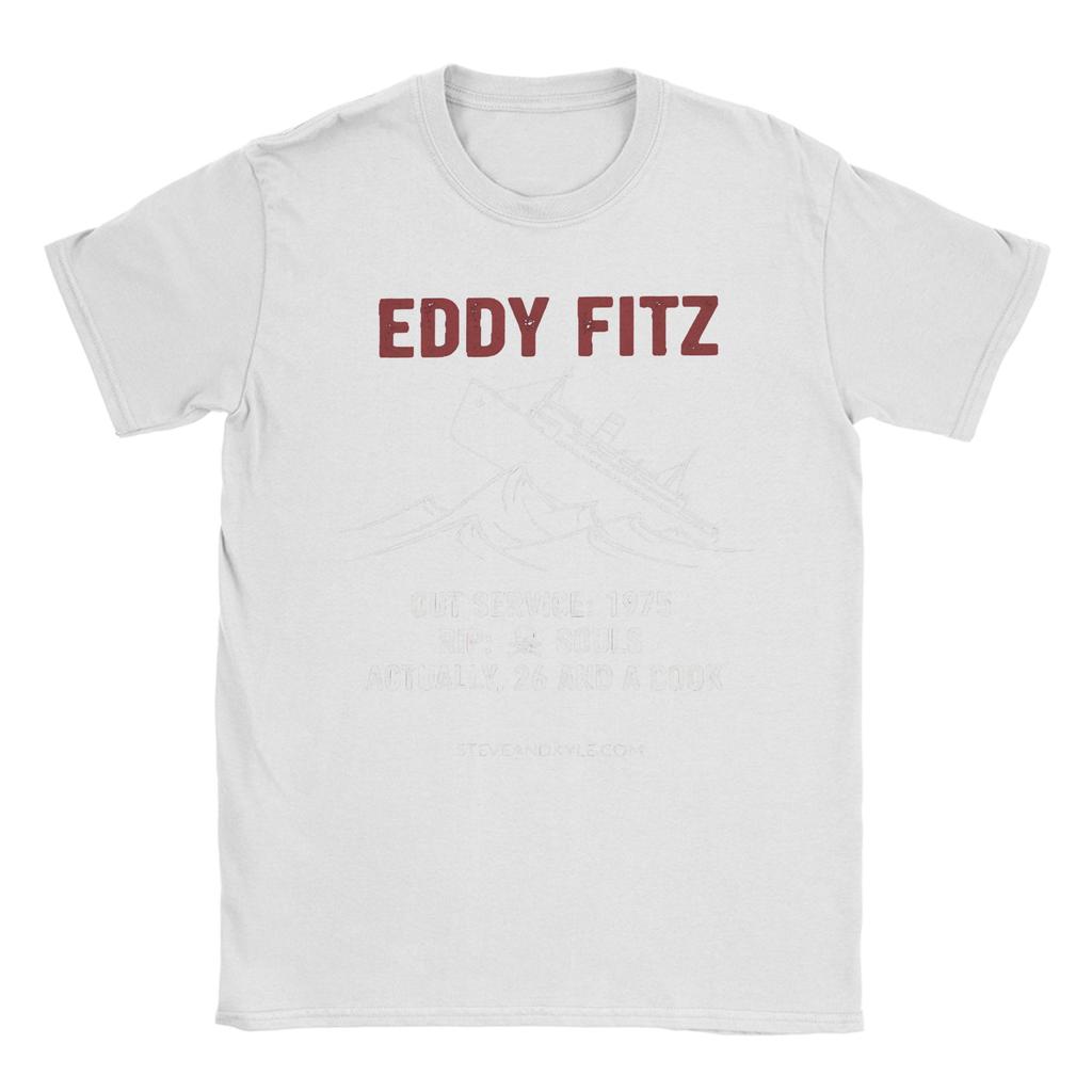 Edmund Fitzgerald 100 Cotton T Shirt For Men Summer Great Ship Y2K Casual T Shirts O Neck Leisure Tees Oversized Custom DIY Tops