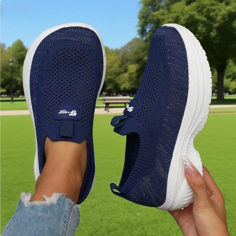 Damen Sneaker Slipper Tennis Femimino Damen Slip On Atmungsaktive Sneaker Leichtgewicht Sommer Damen Sneaker Outdoor Laufschuh