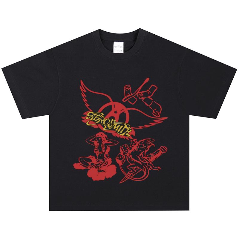 Aerosmith T-Shirt, Soft Fabric Casual Daily Wear XXXXL