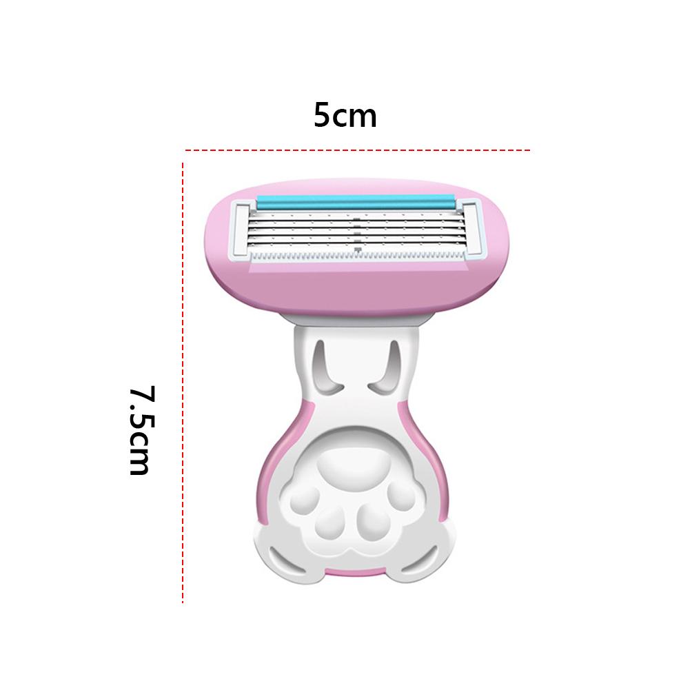 Women Portable Shaver Trimmer Hair Shaver 5 Blades Razor Safety Razor Blades Face/ Leg/ Armpit/ Bikini Beauty Hair Removal