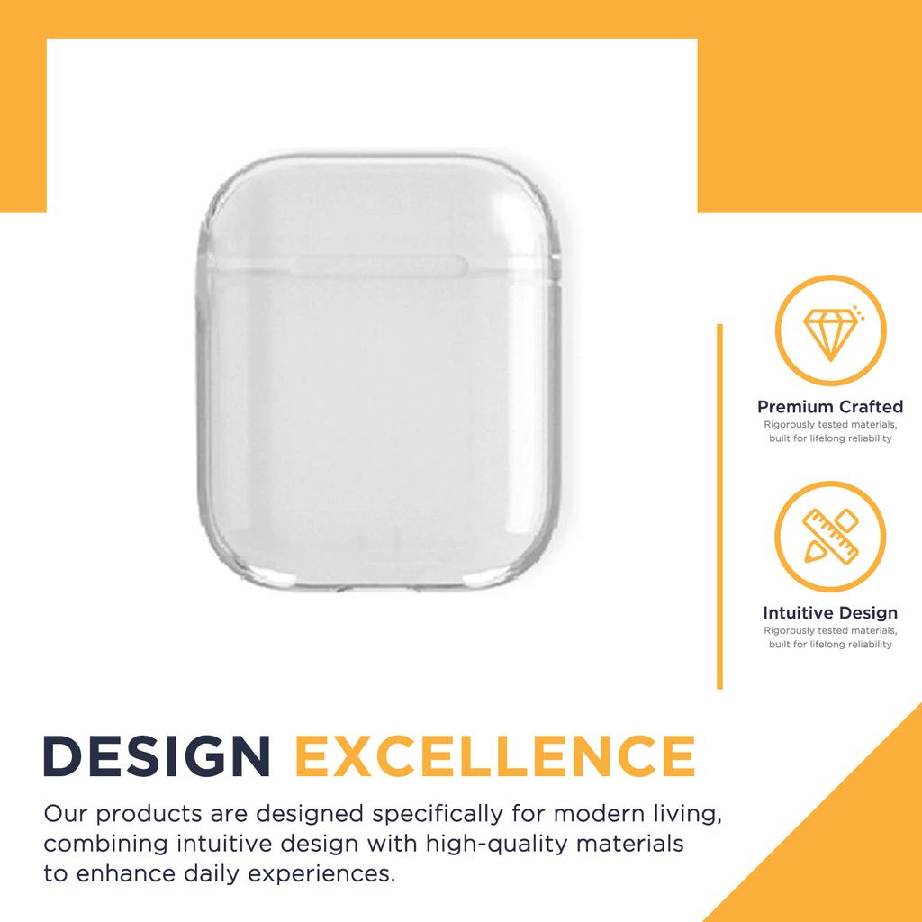 Transparent Case Cover for Airpods Portable TPU Material Clear Headset Covers Suitble for Airpods2 Use