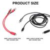 Type C To USB 5Pin and Type C Splitter Cord 27W 1 To 2 Male Connectors Fast Charging Cable Wire for Multiple Devices