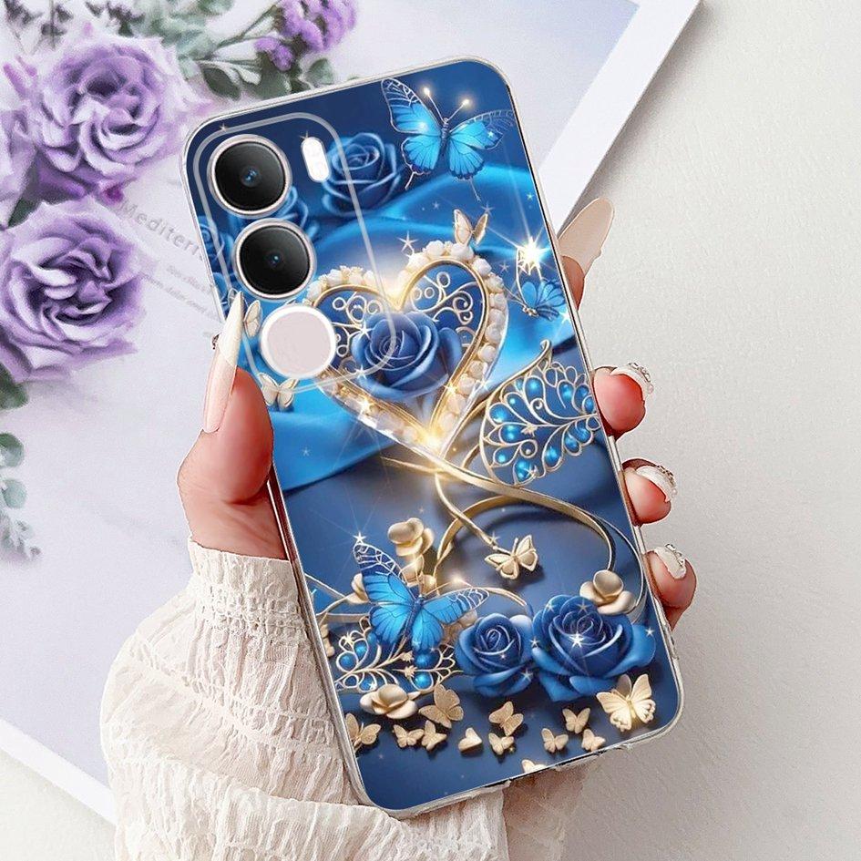 Silicone Case For Vivo Y19s V2419 Cover Lovely Cat Butterfly Cartoon Soft Back Protective Shell For Vivo Y19s 4G Y 19s TPU Coque