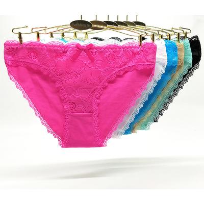 Dámské Kalhotky Spodní prádlo Bavlna Roztomilá mašle Dívčí kalhotky Každodenní sexy dámské kalhotky s nízkým pasem pro ženy 6 kusů